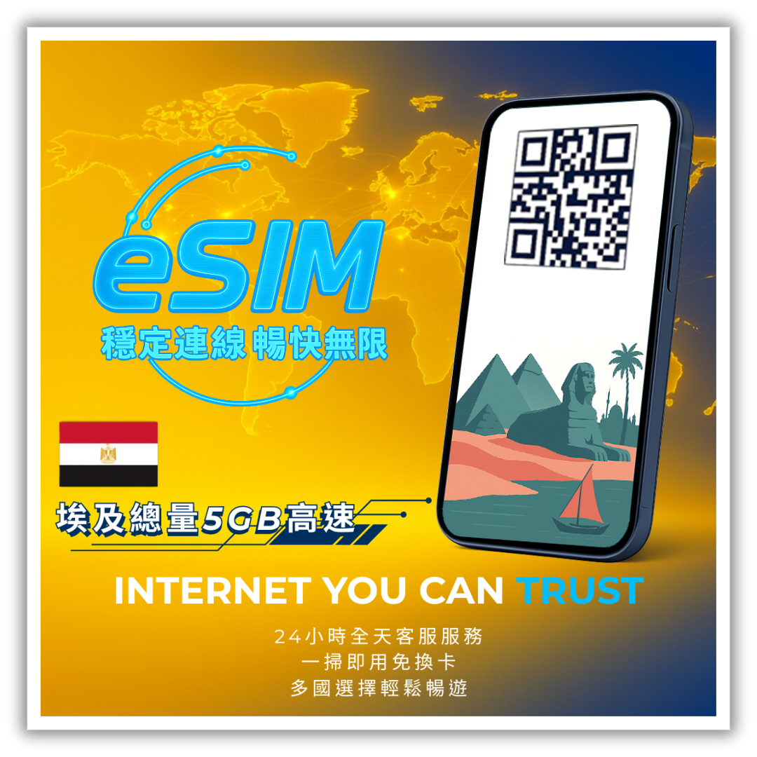 埃及總量5GB高速│3-30天