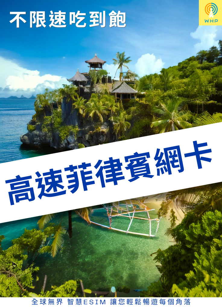 高速菲律賓網卡(吃到飽不限速) 3天起
