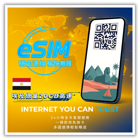 埃及總量20GB高速│3-30天