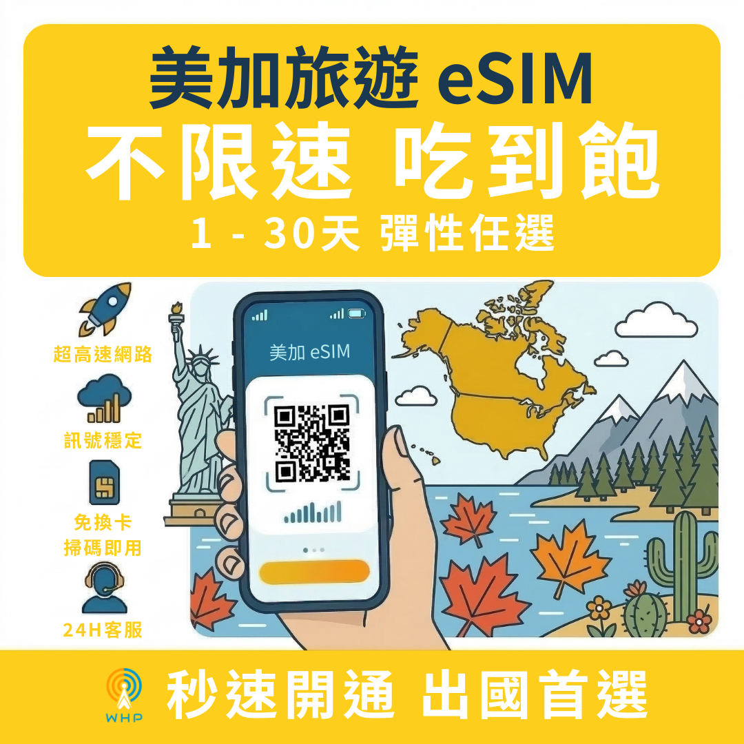 美加不限速吃到飽│1-30天