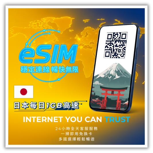日本每日1GB高速│3-30天