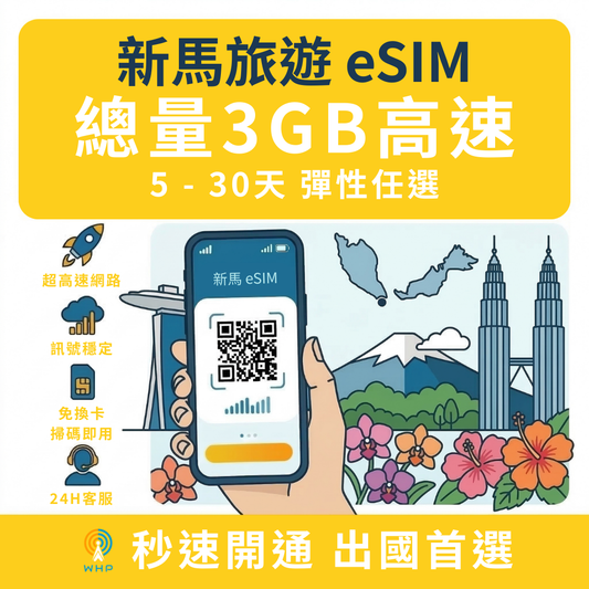 新馬總量3GB高速│5-30天