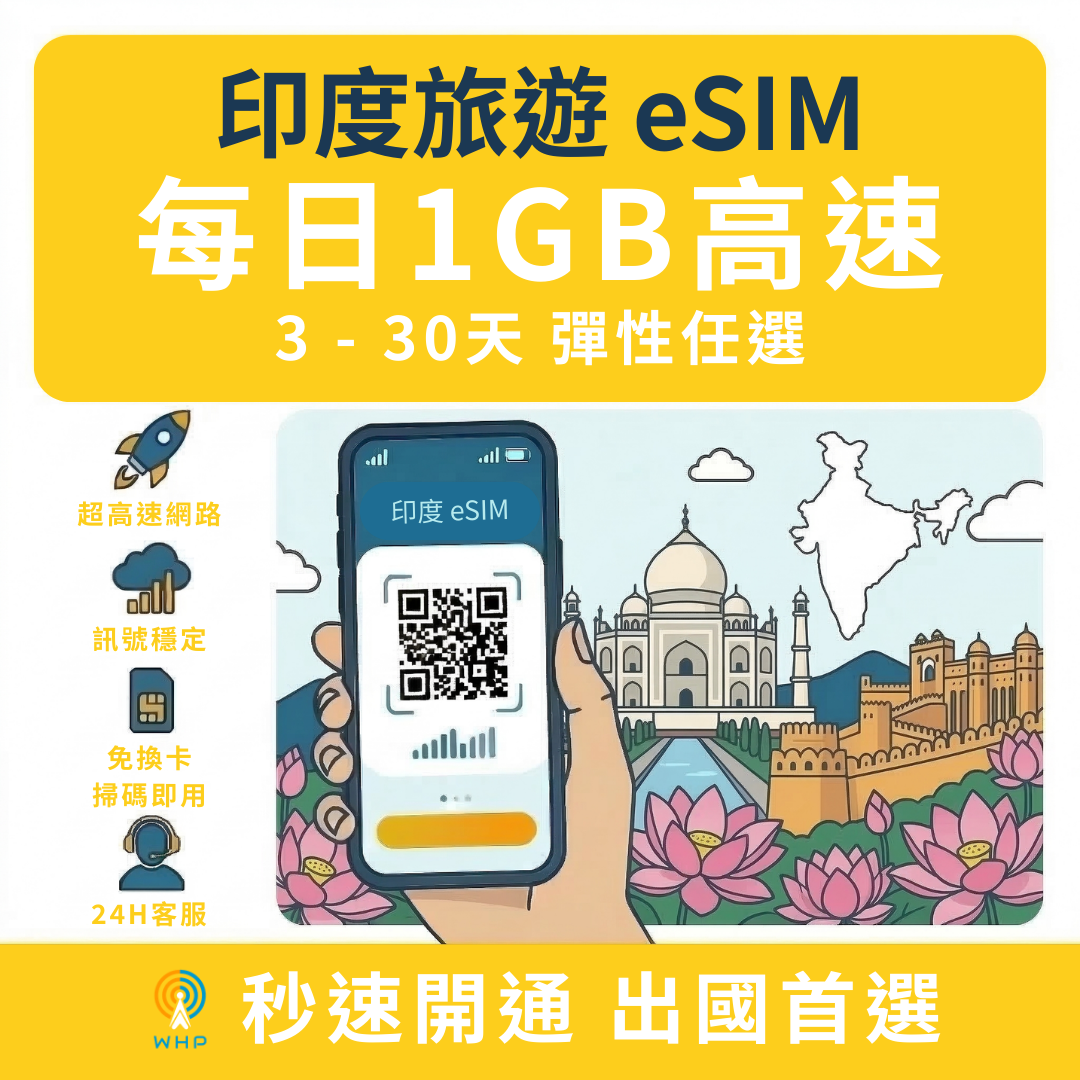 印度每日1GB高速│3-30天