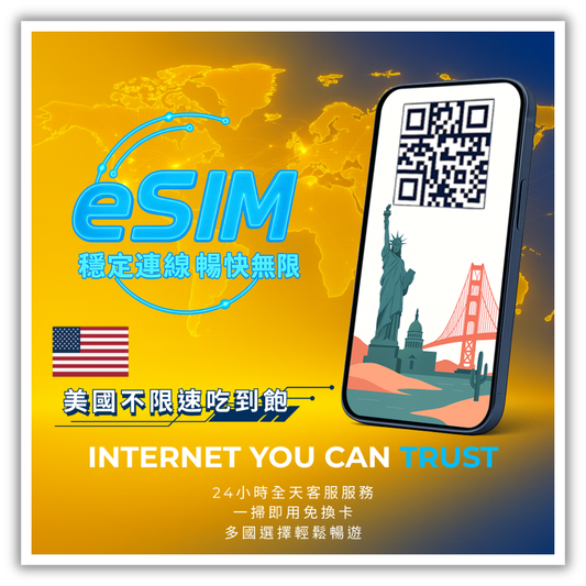 美國不限速吃到飽│3-30天