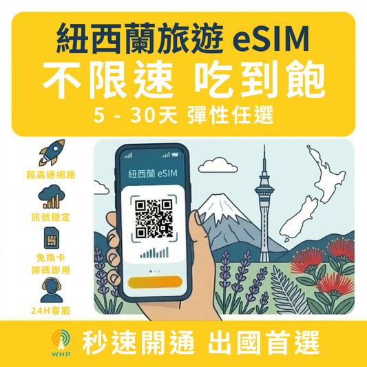 紐西蘭不限速吃到飽│5-30天